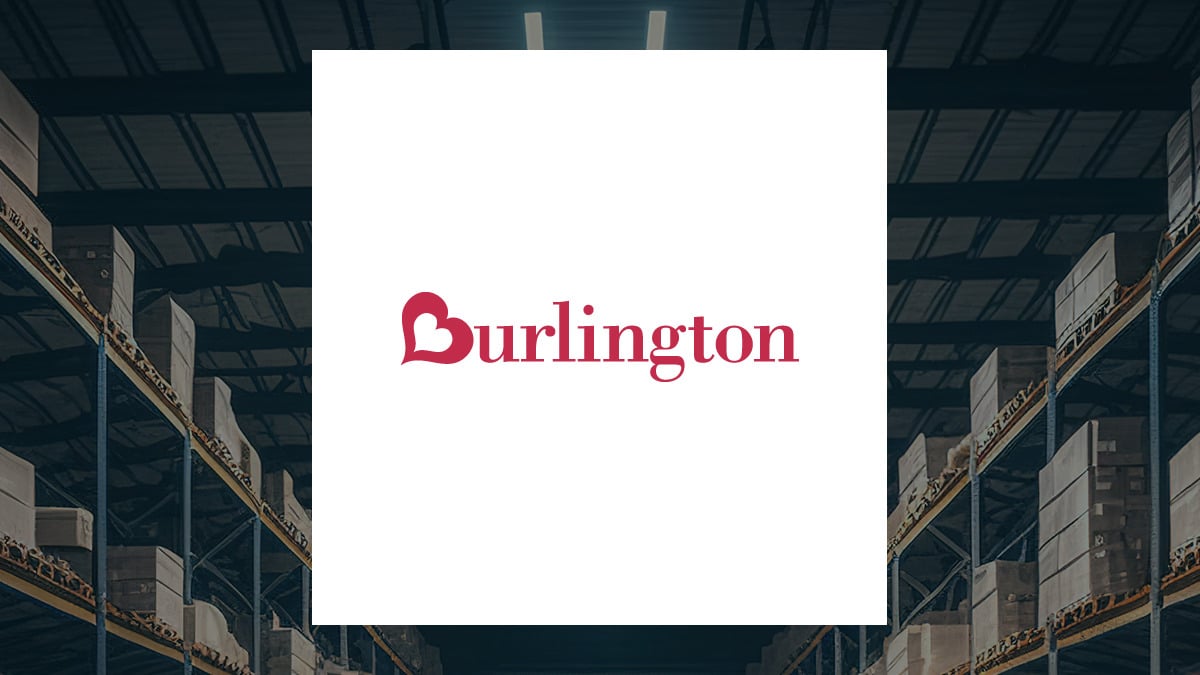 Burlington Stores logo with Retail/Wholesale background