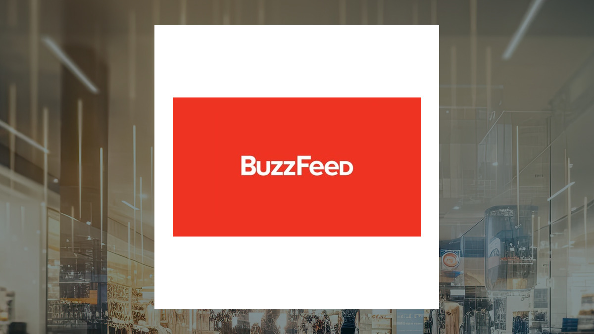 BuzzFeed logo with Consumer Discretionary background