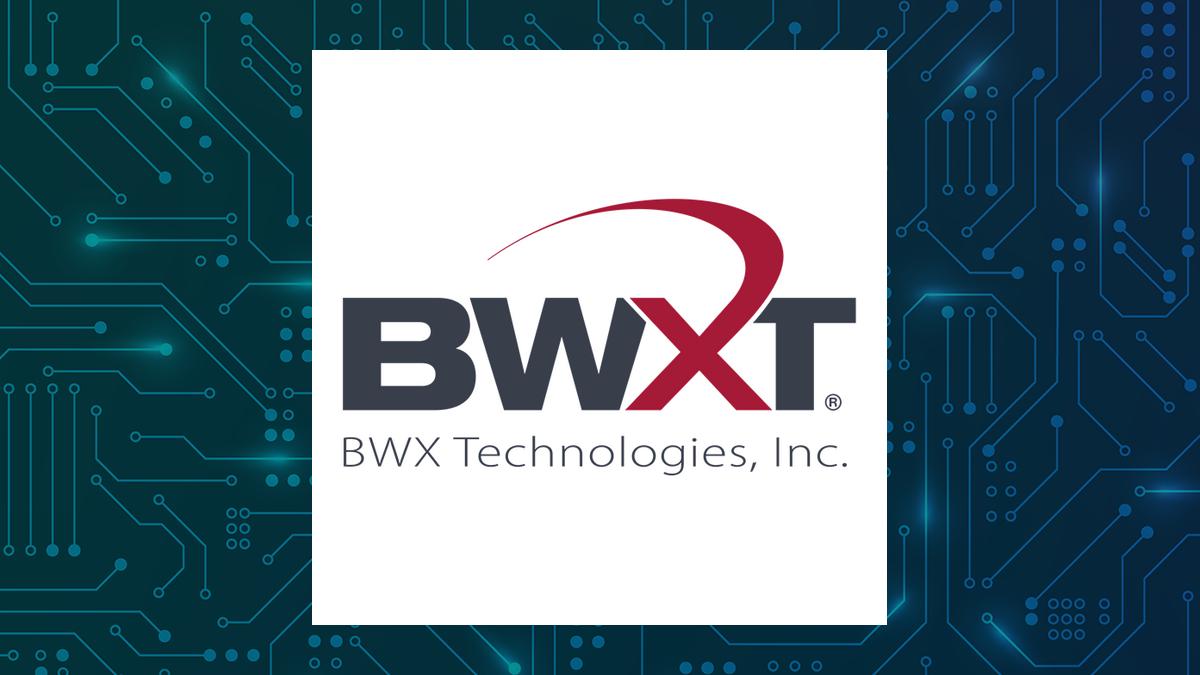 BWX Technologies logo with Computer and Technology background