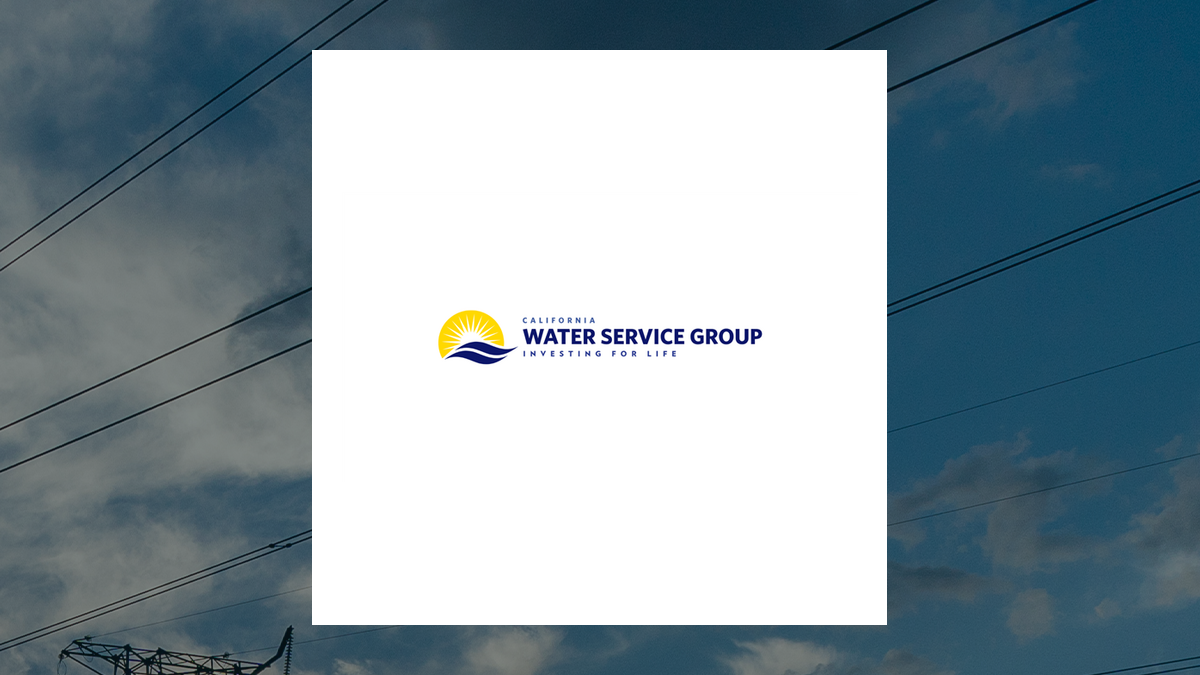 California Water Service Group logo with Utilities background
