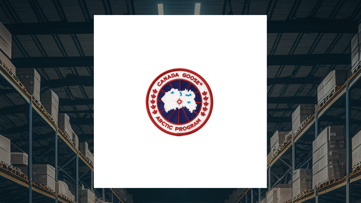 Canada Goose logo with Retail/Wholesale background