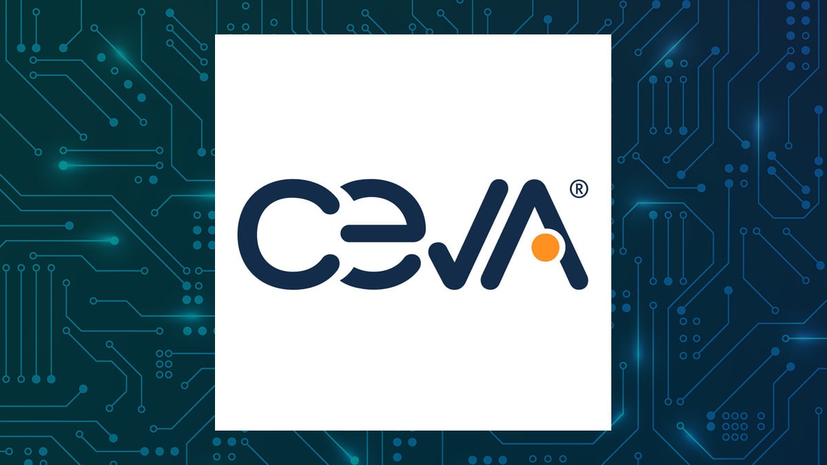 CEVA logo with Computer and Technology background