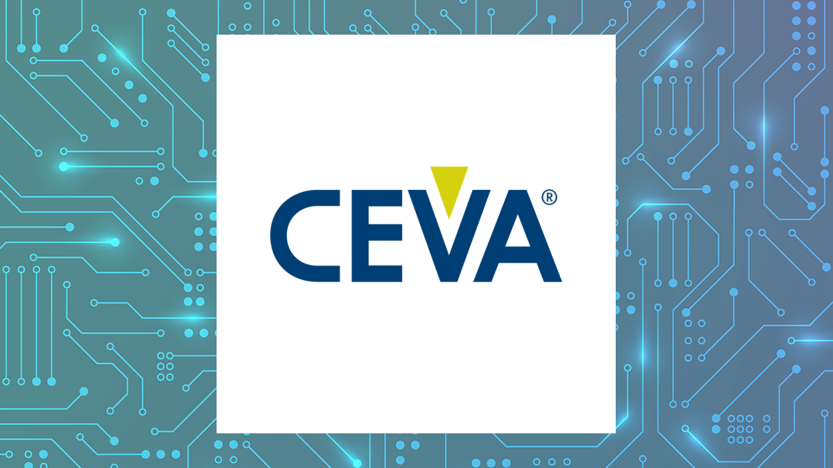 CEVA logo with Computer and Technology background