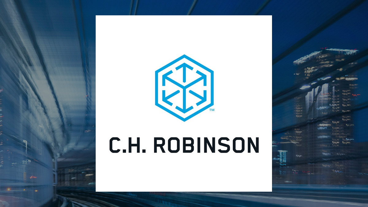 C.H. Robinson Worldwide logo with Transportation background