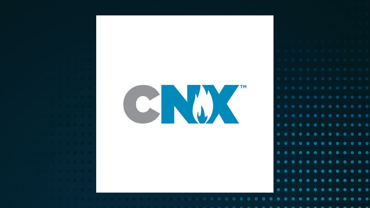 CNX Resources logo with Oils/Energy background