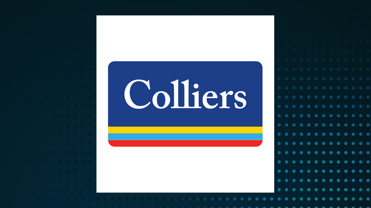 Colliers International Group logo with Finance background