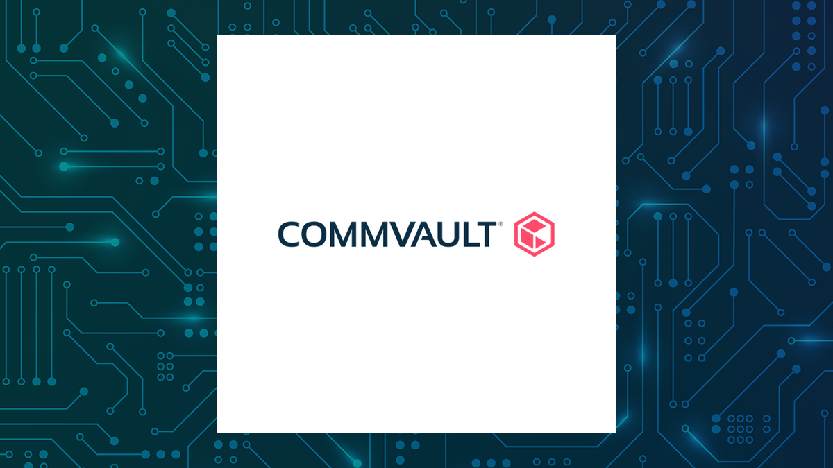 Commvault Systems logo with Computer and Technology background