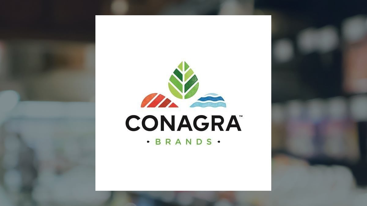 Conagra Brands logo with Consumer Staples background