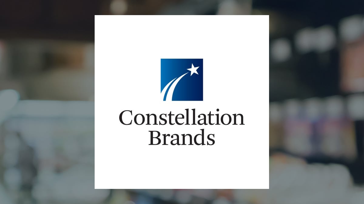 Constellation Brands logo with Consumer Staples background