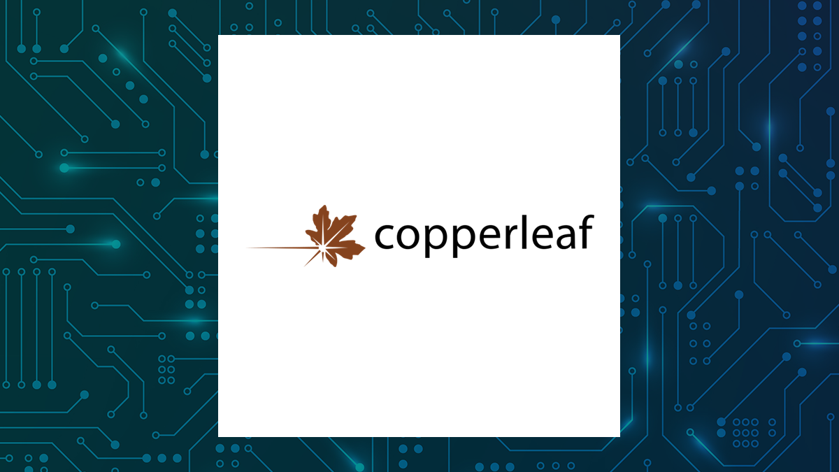 Copperleaf Technologies logo with Computer and Technology background