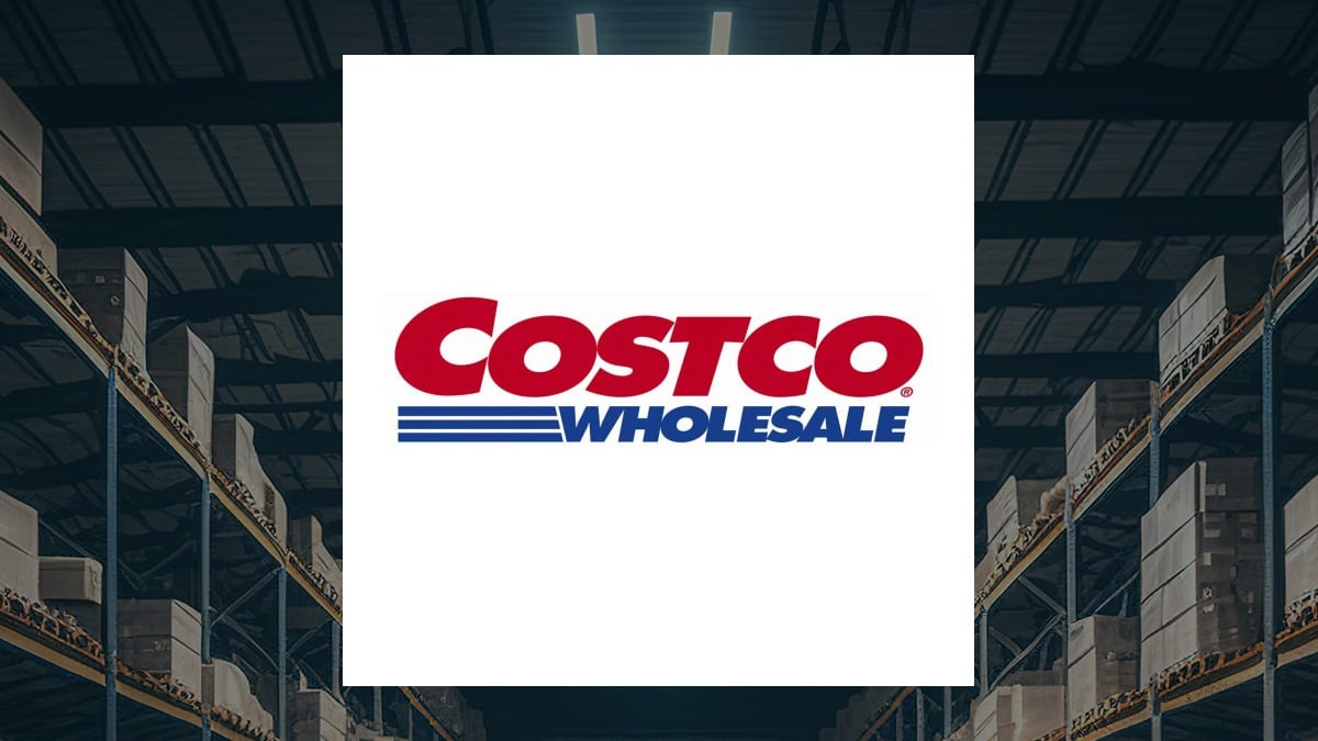 Costco Wholesale logo with Retail/Wholesale background