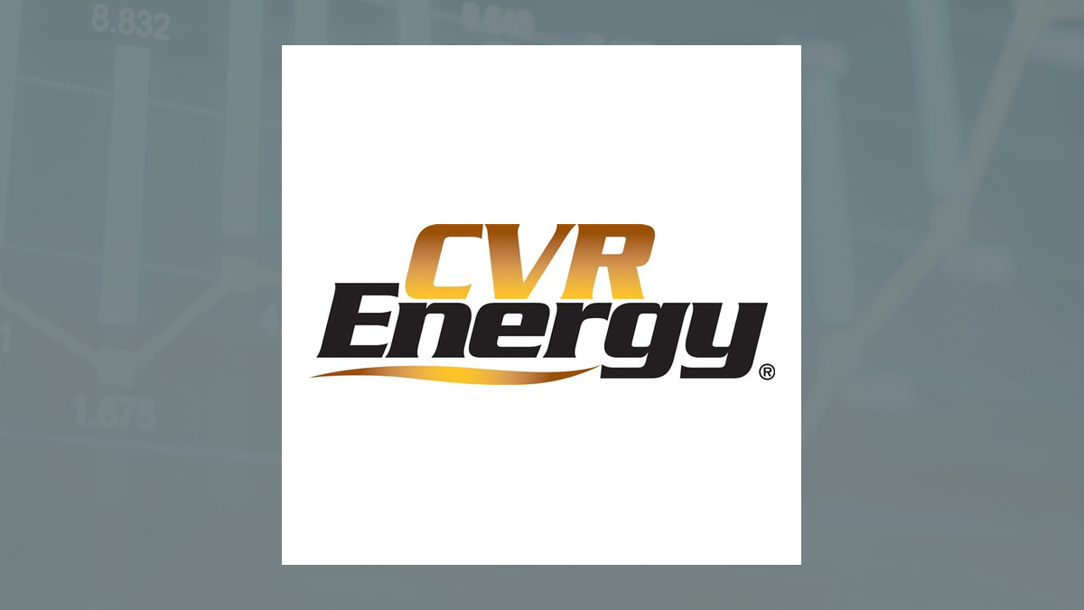 CVR Energy logo with Oils/Energy background