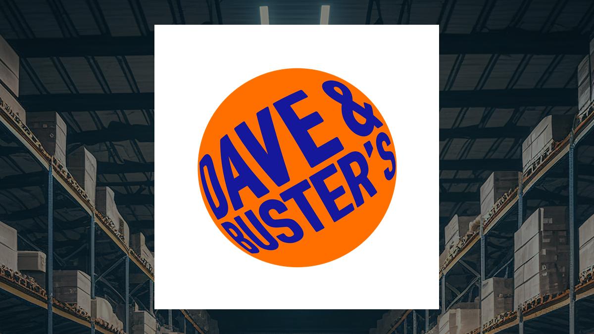 Dave & Buster's Entertainment logo with Retail/Wholesale background