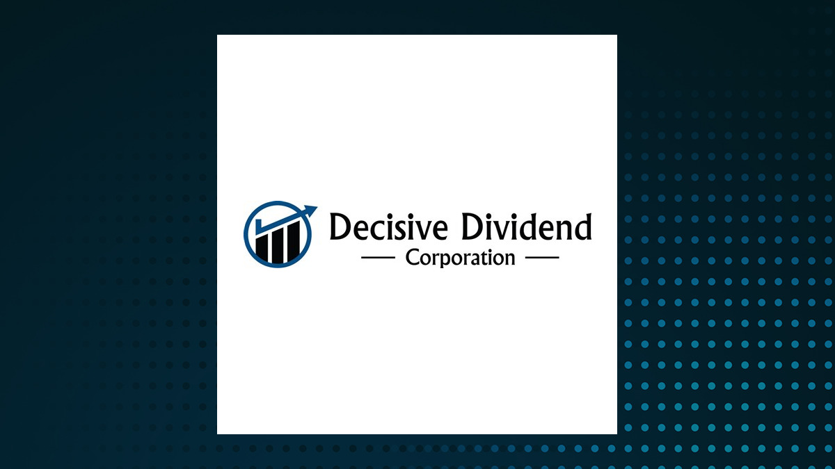 Decisive Dividend logo with Industrials background