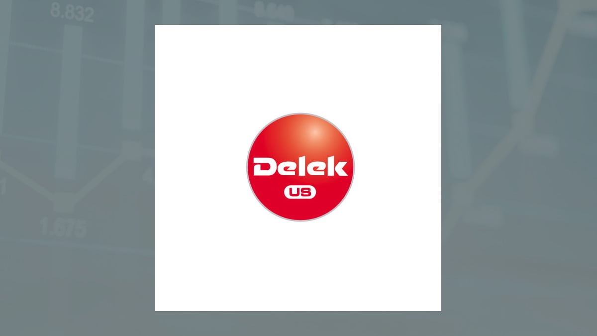 Delek US logo with Oils/Energy background