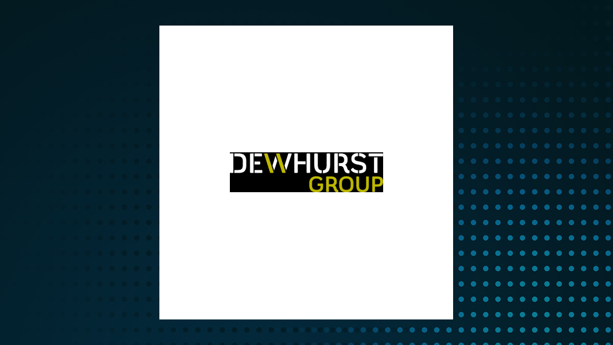Dewhurst Group logo with Industrials background