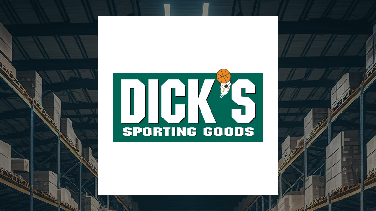 DICK'S Sporting Goods logo with Retail/Wholesale background