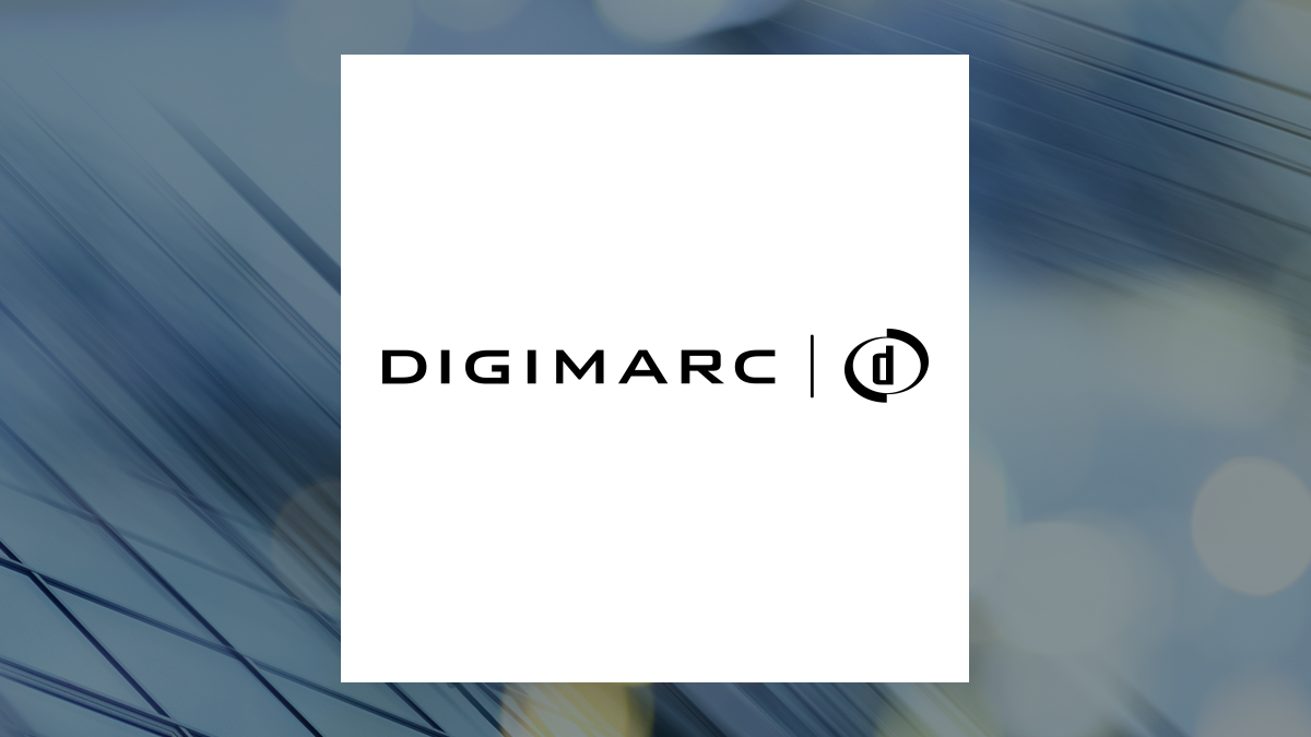 Digimarc logo with Industrial Products background