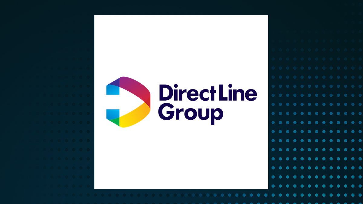 Direct Line Insurance Group logo with Financial Services background
