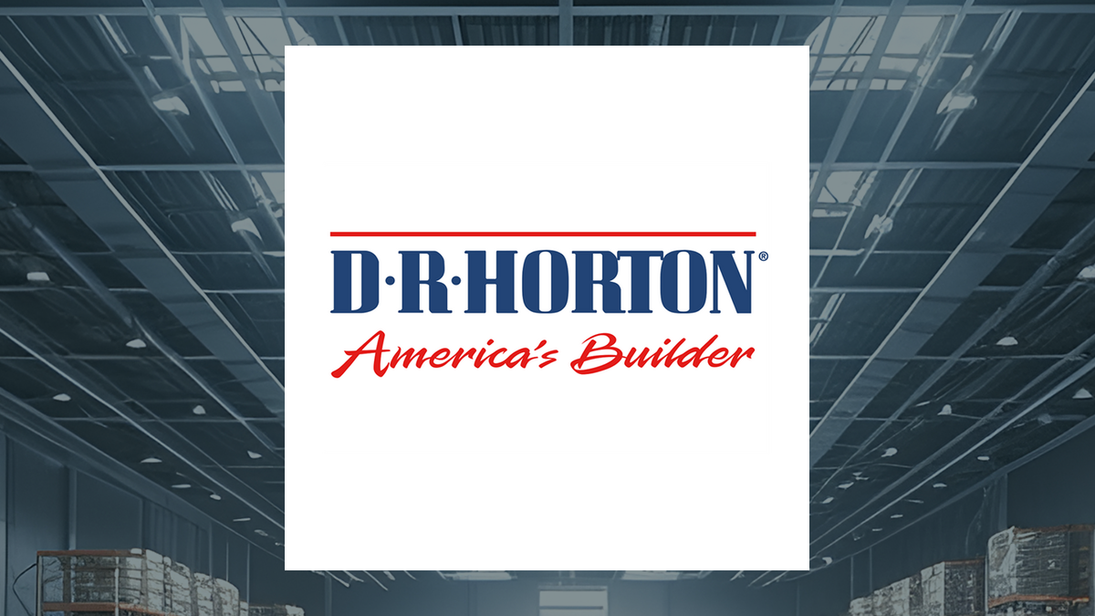 D.R. Horton logo with Construction background