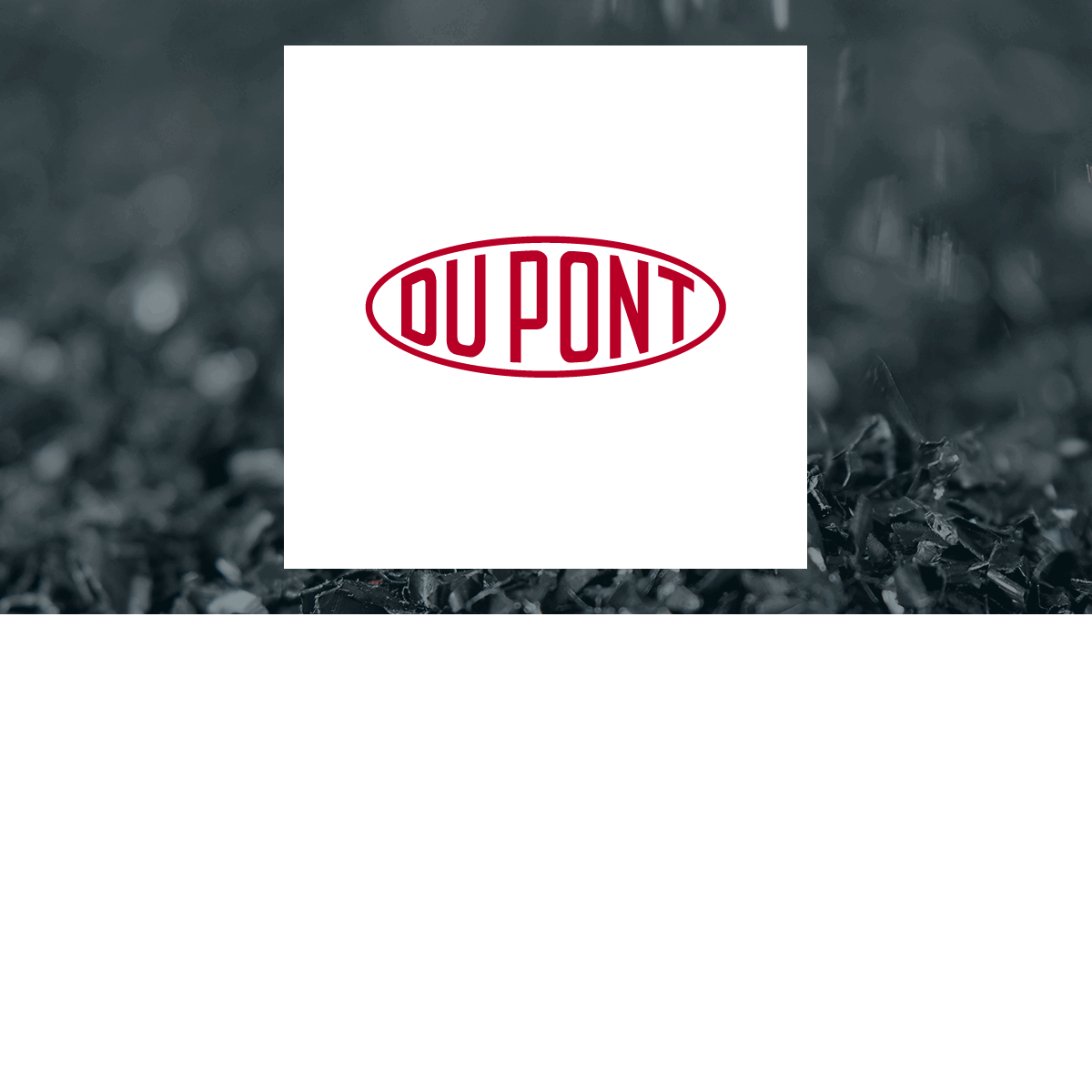 DuPont de Nemours logo with Basic Materials background