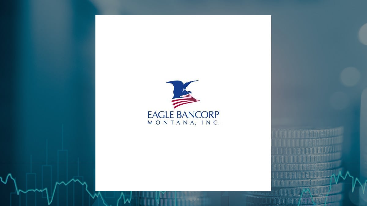 Eagle Bancorp Montana logo with Finance background