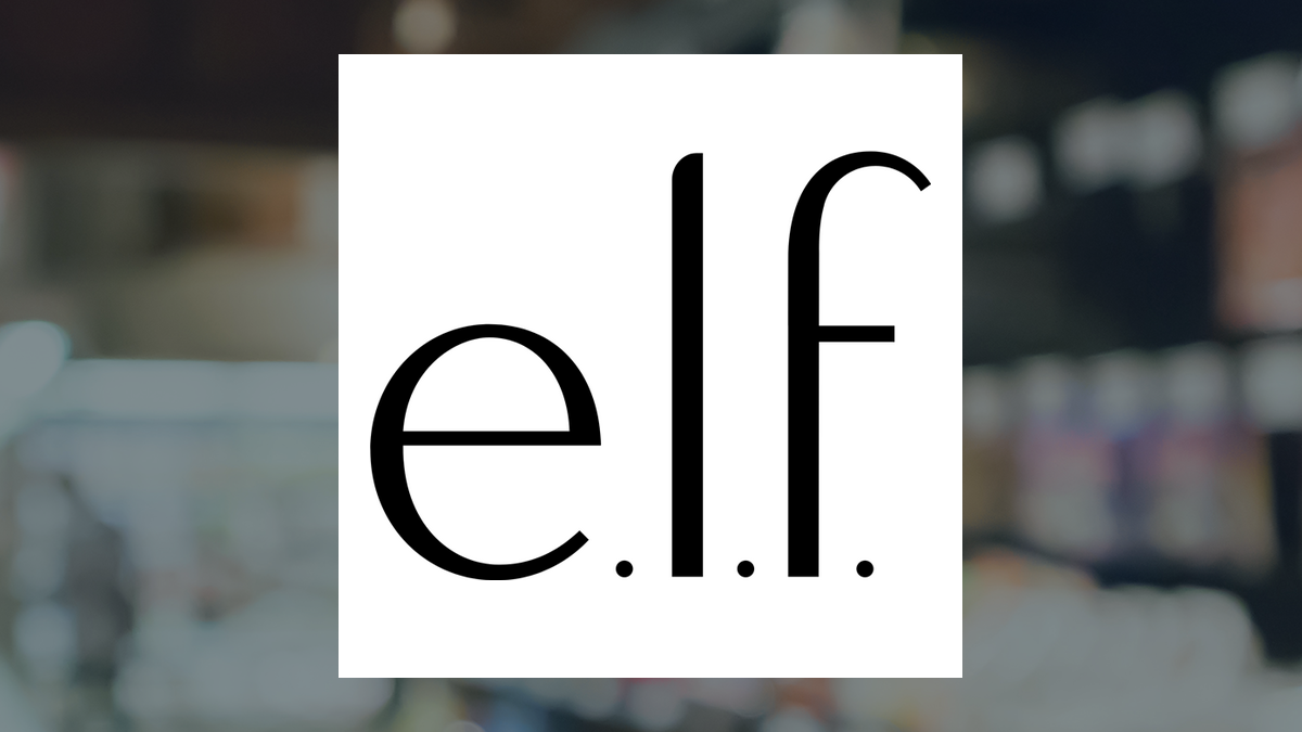 e.l.f. Beauty logo with Consumer Staples background
