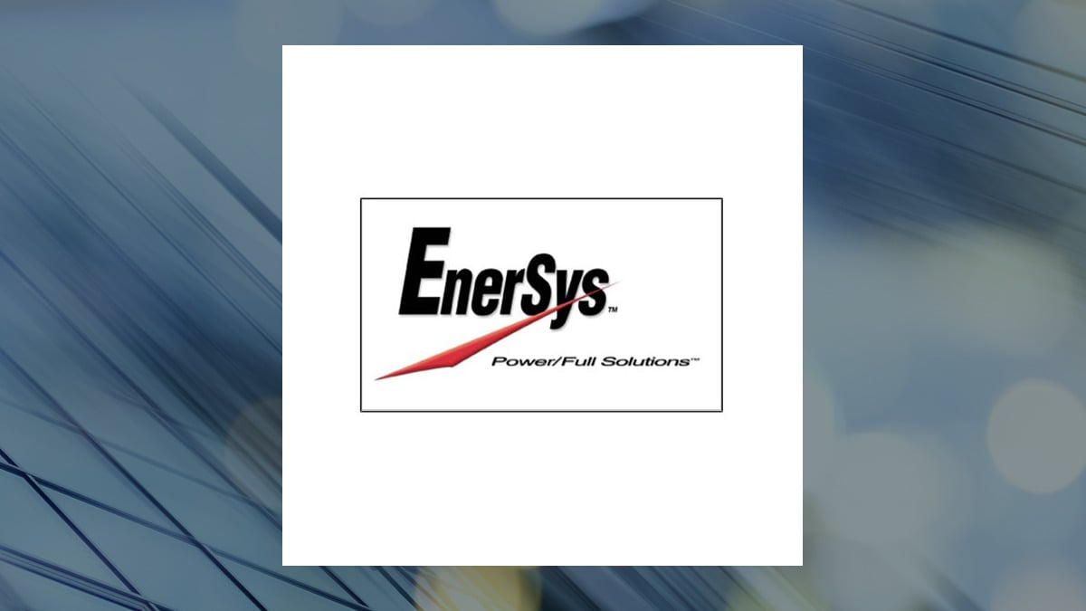 EnerSys logo with Industrial Products background