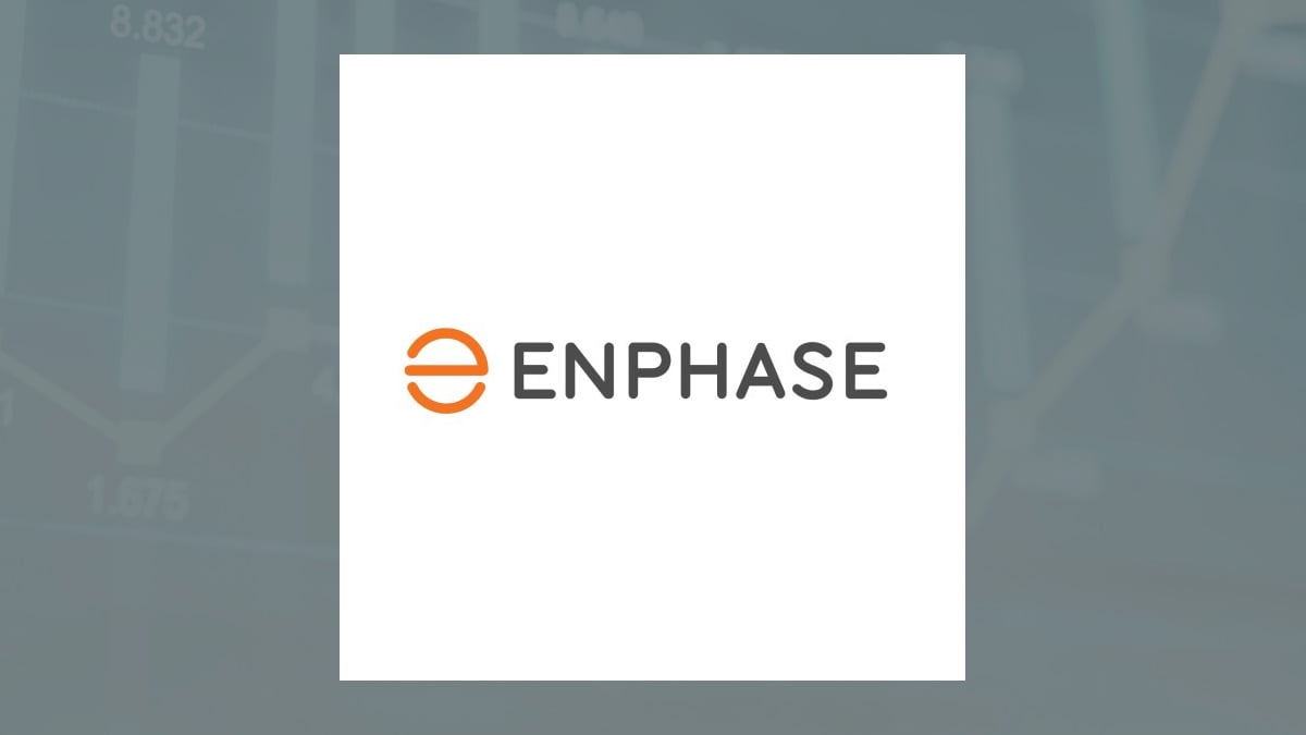 Enphase Energy logo with Oils/Energy background