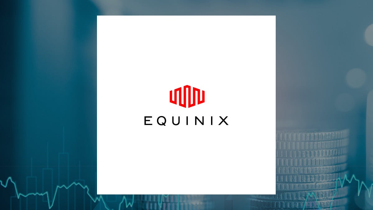 Equinix logo with Finance background