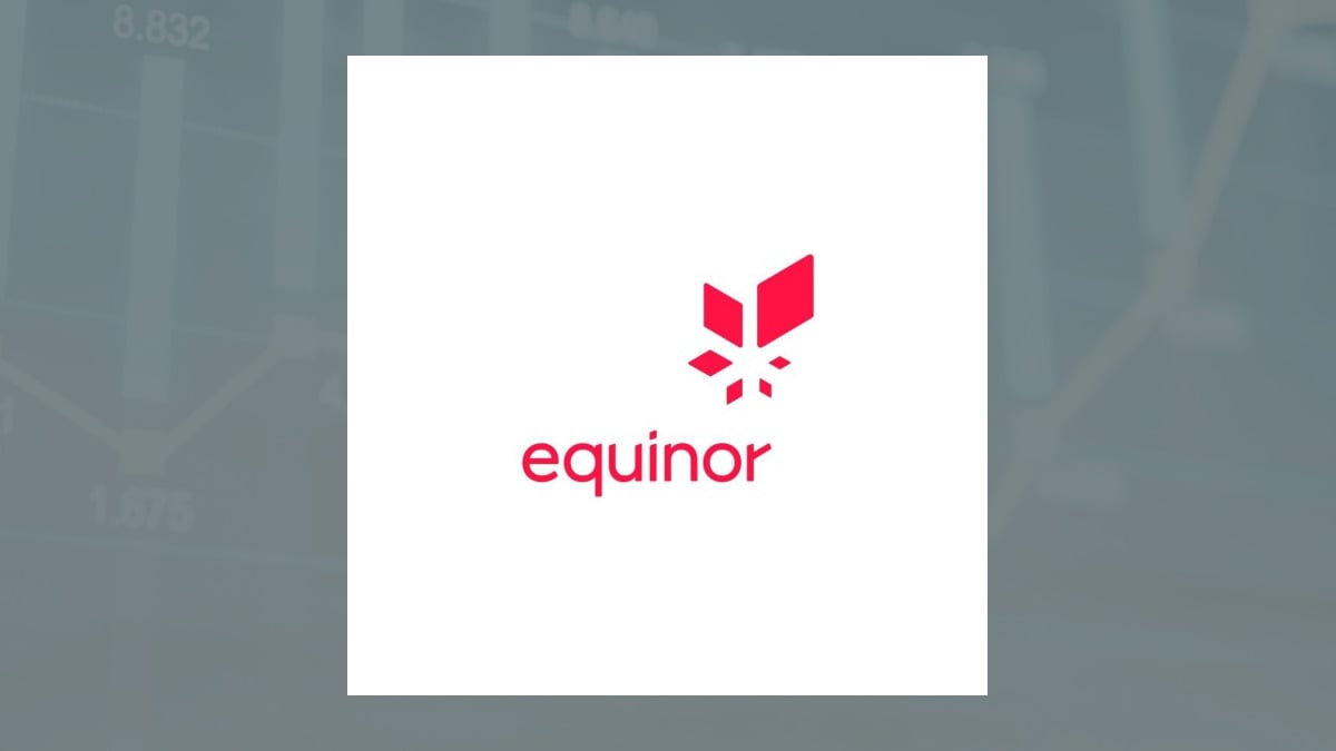 Equinor ASA logo with Oils/Energy background