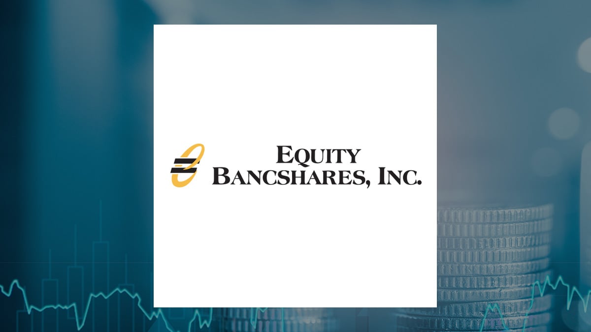 Equity Bancshares logo with Finance background