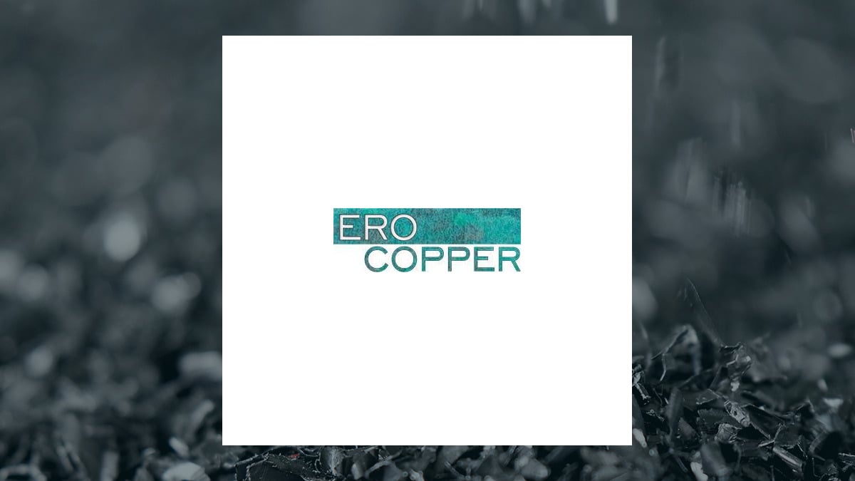 Ero Copper logo with Basic Materials background