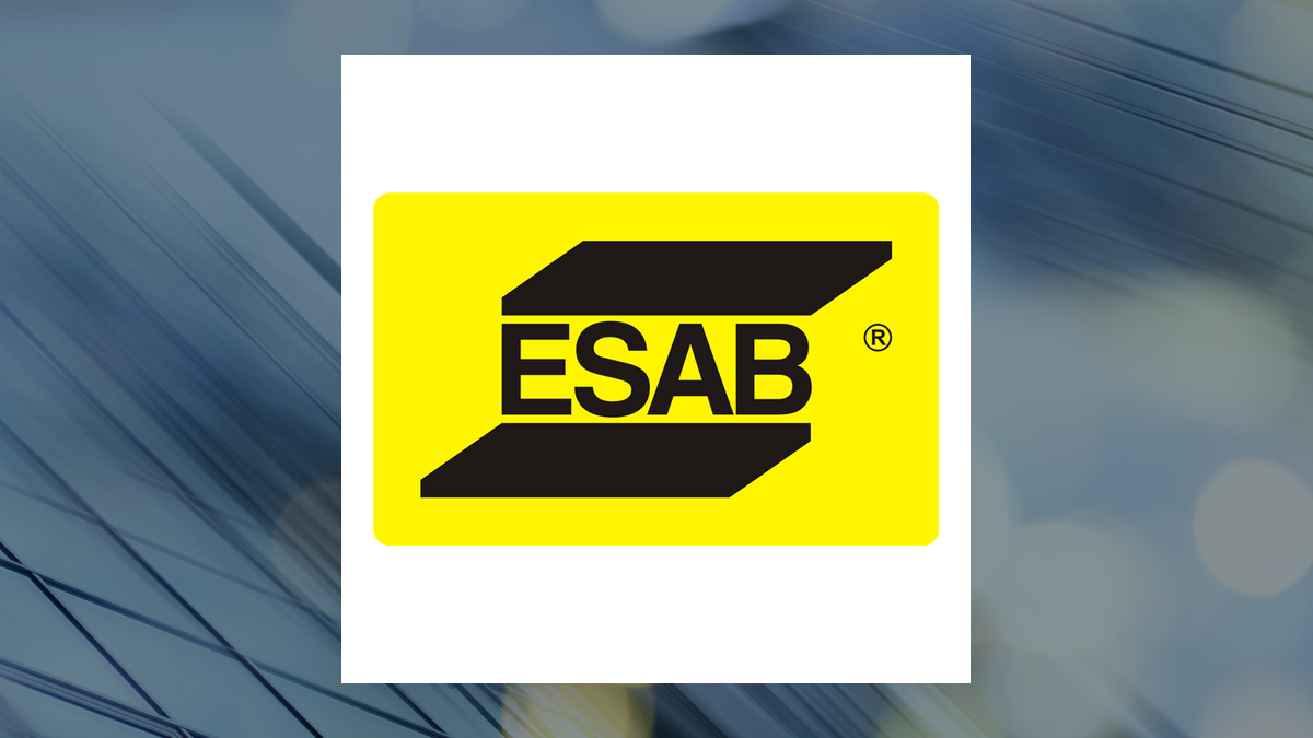 ESAB logo with Industrial Products background
