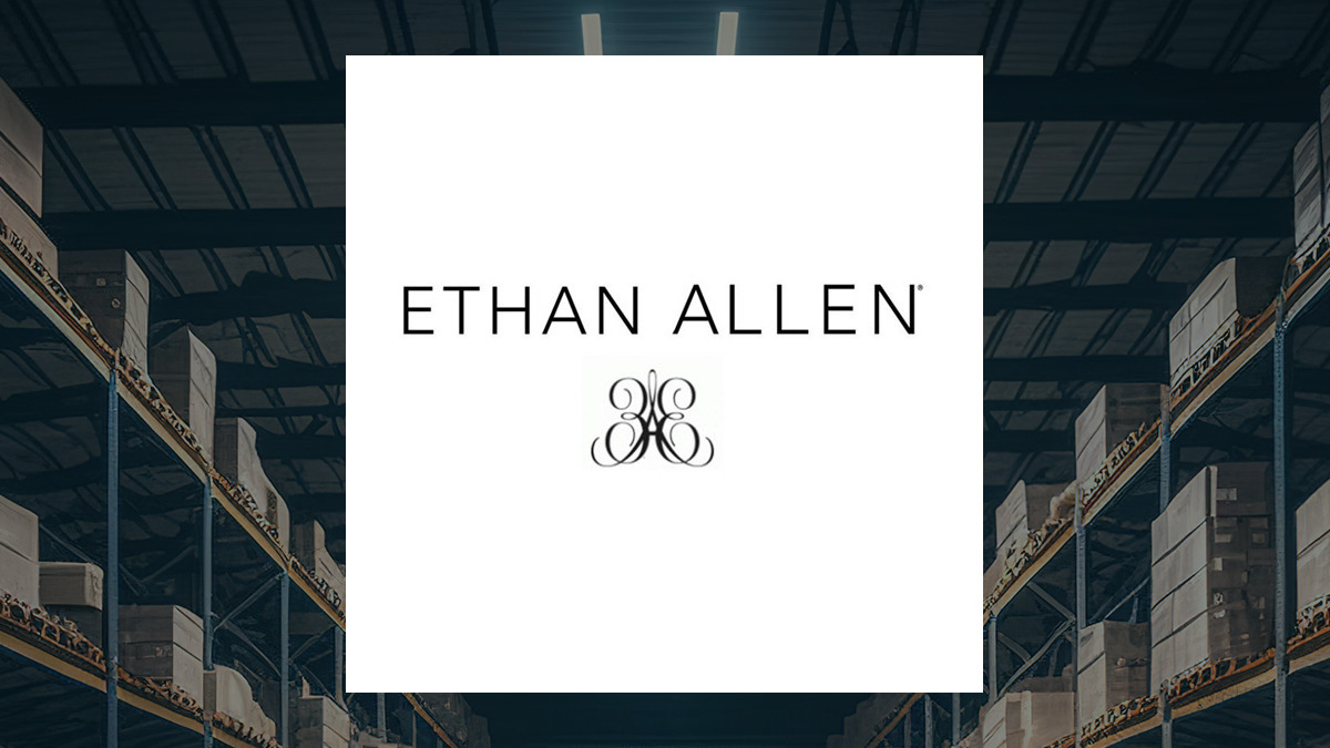 Ethan Allen Interiors logo with Retail/Wholesale background