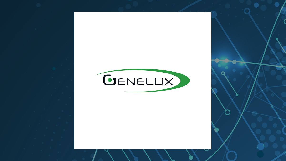 Genelux logo with Medical background