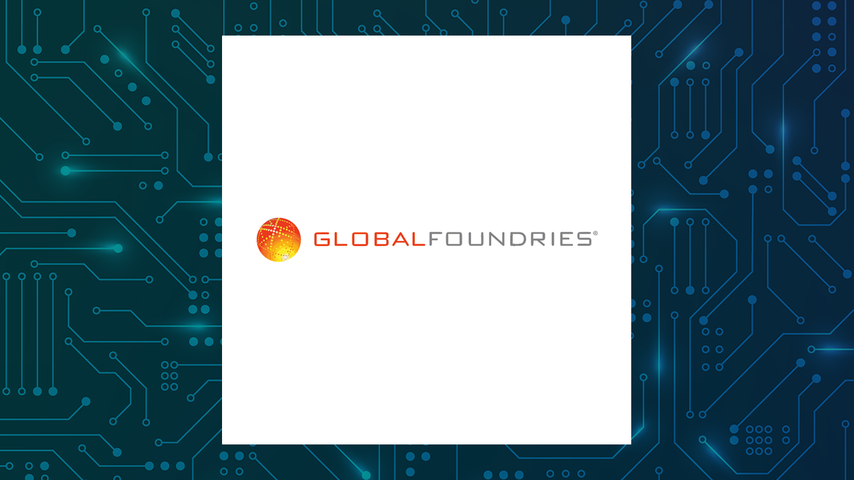 GLOBALFOUNDRIES logo with Computer and Technology background