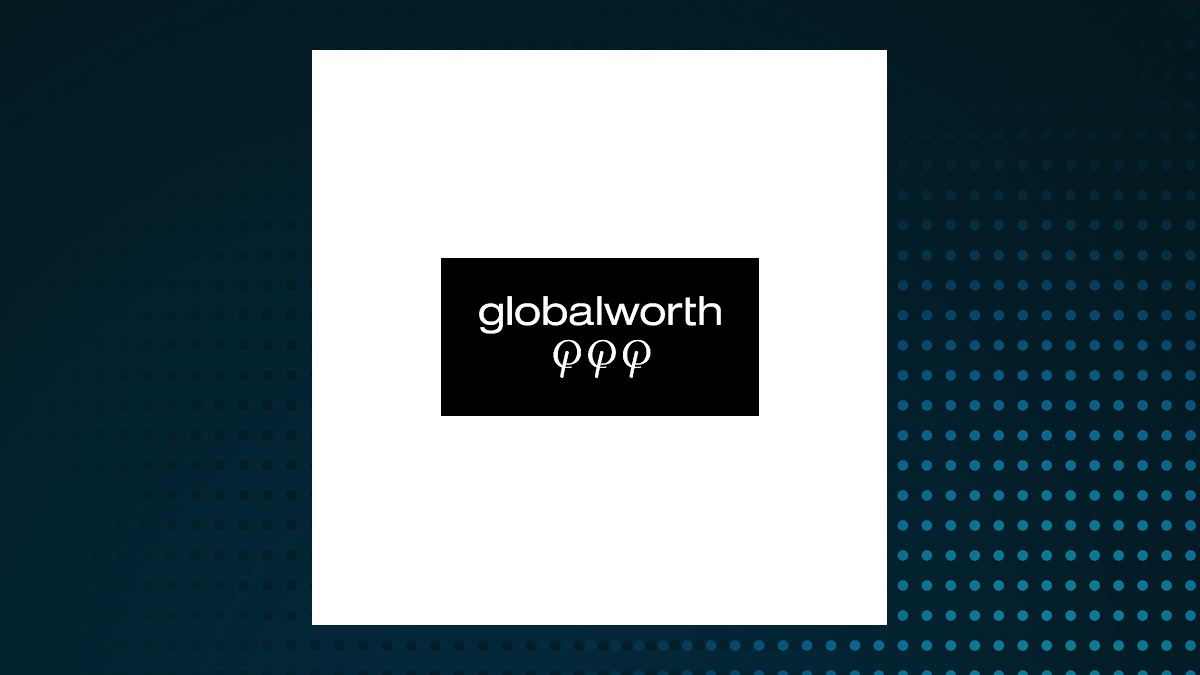 Globalworth Real Estate Investments logo with Real Estate background