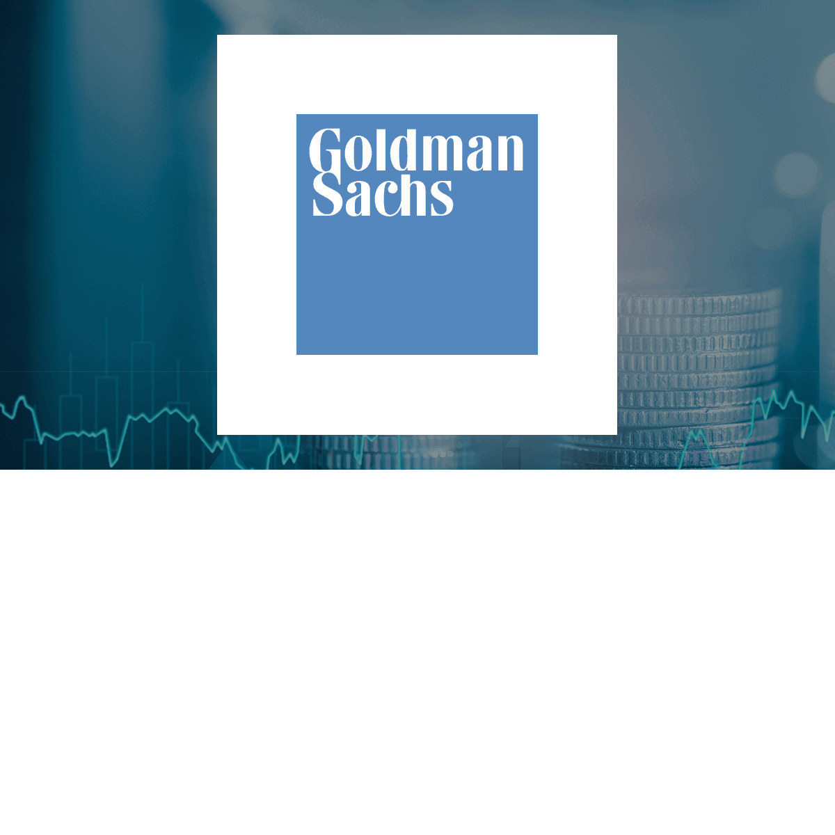 The Goldman Sachs Group logo with Finance background