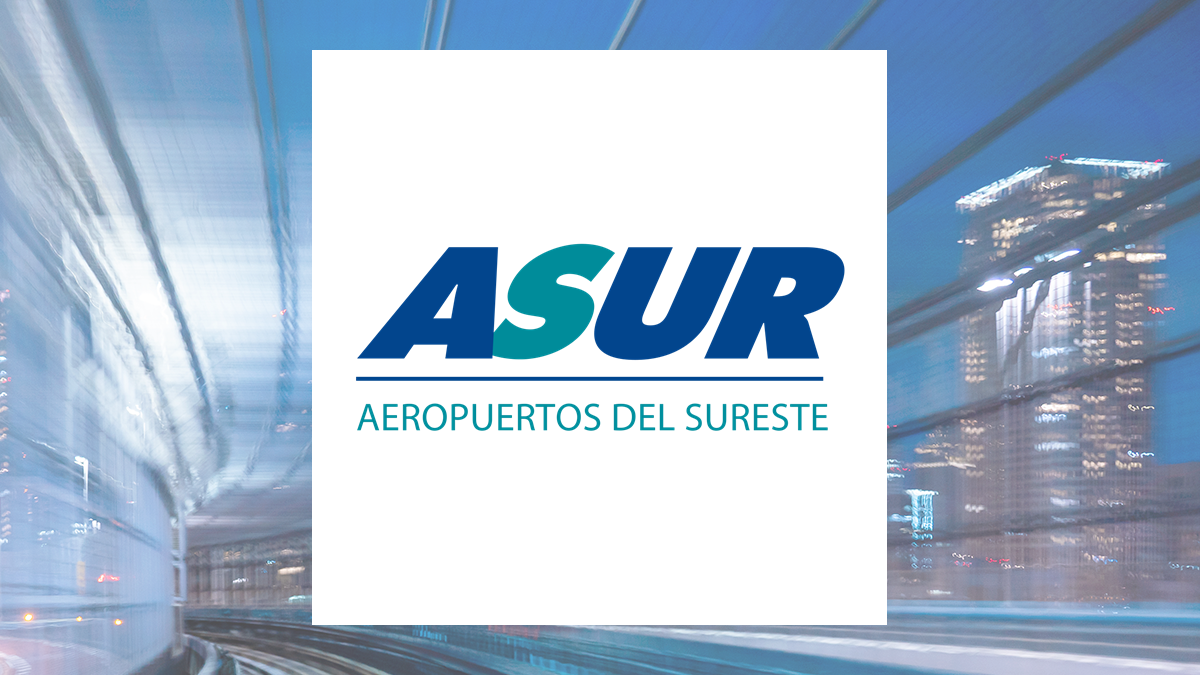 Grupo Aeroportuario del Sureste, S. A. B. de C. V. logo with Transportation background