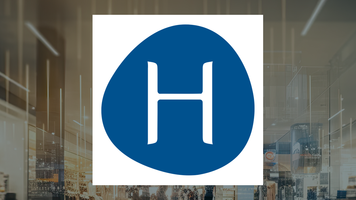 H World Group logo with Consumer Discretionary background