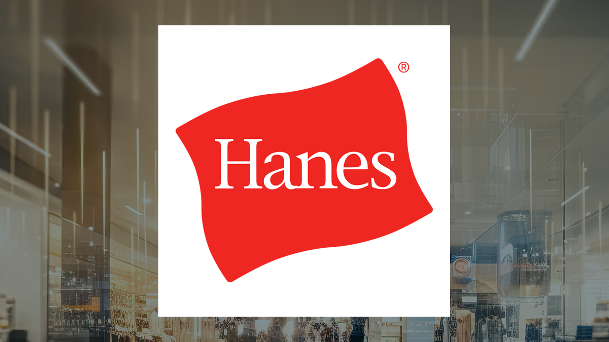 Hanesbrands logo with Consumer Discretionary background