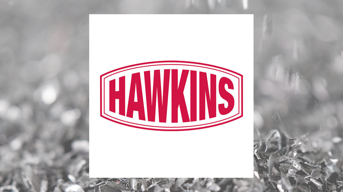 Hawkins logo with Basic Materials background