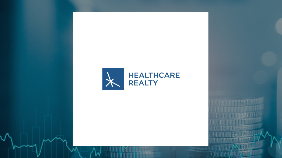 Healthcare Realty Trust logo with Finance background