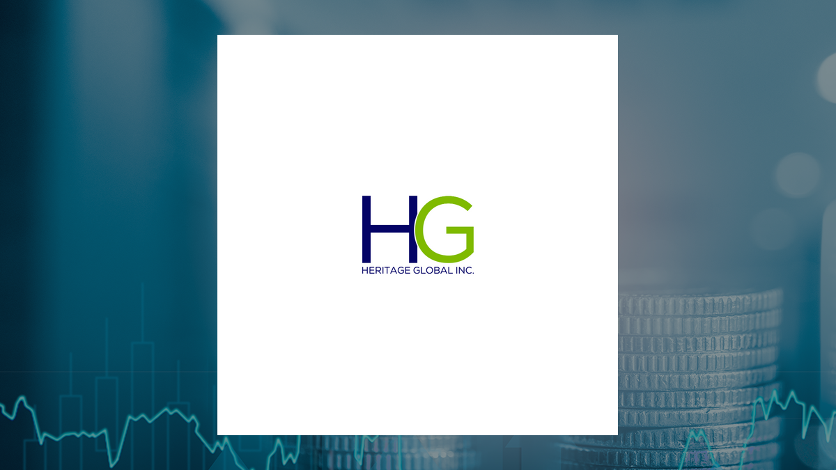 Heritage Global logo with Finance background