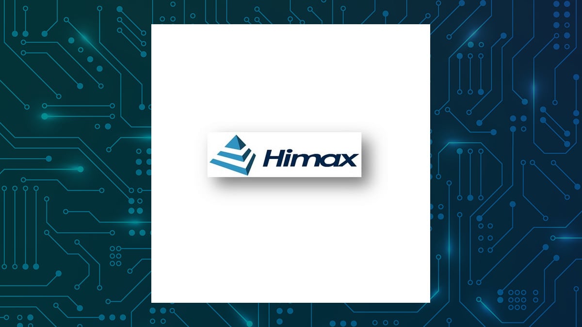 Himax Technologies logo with Computer and Technology background