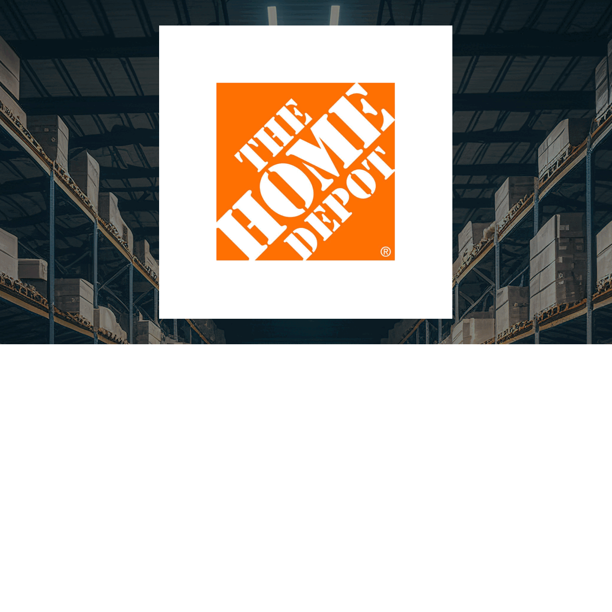 Home Depot logo with Retail/Wholesale background