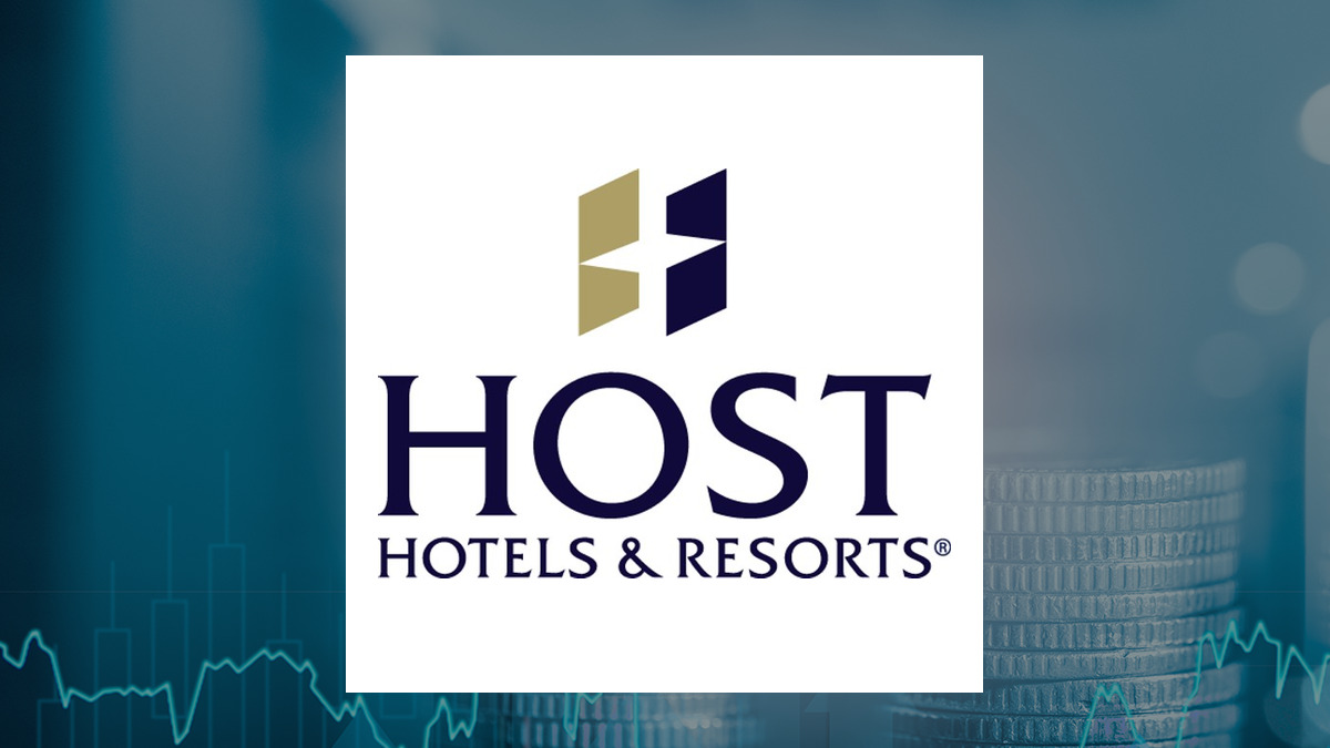 Host Hotels & Resorts logo with Finance background