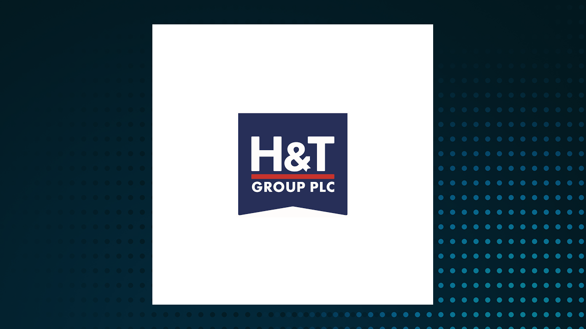 H&T Group logo with Financial Services background