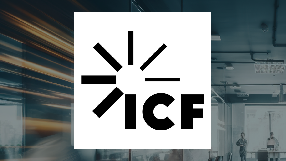 ICF International logo with Business Services background